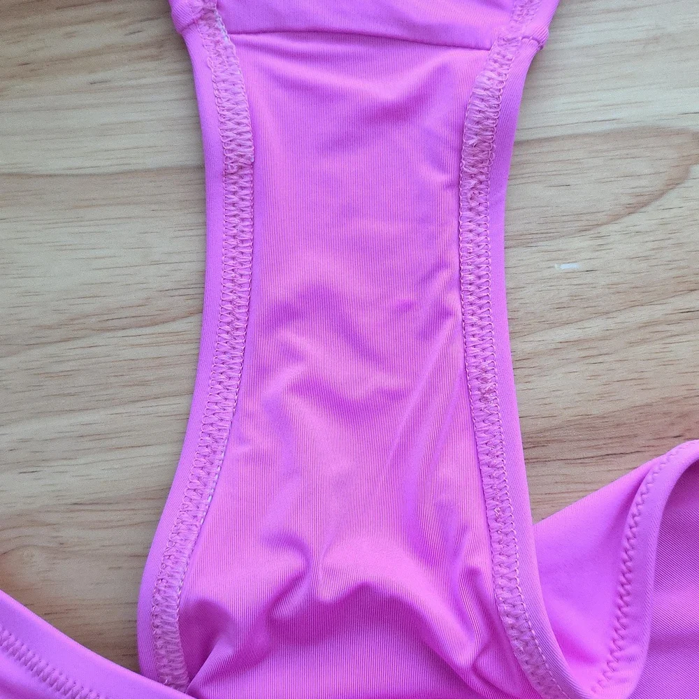 SKIMS Recycled Swim Cheeky Tanga Neon Orchid 4X Bottom #52